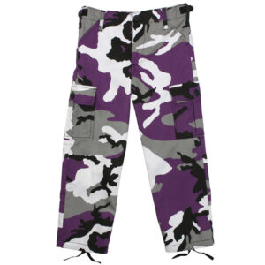 Pantalon Treillis enfant camouflage violet